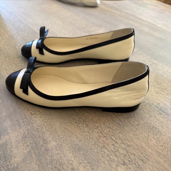 Chanel Lambskin Cap Toe Ballet Flat - Picture 10 of 12